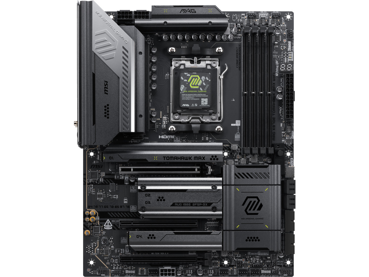 Placa-mãe MSI MAG X870E TOMAHA - X870E Atx Motherboard avaliação e preço