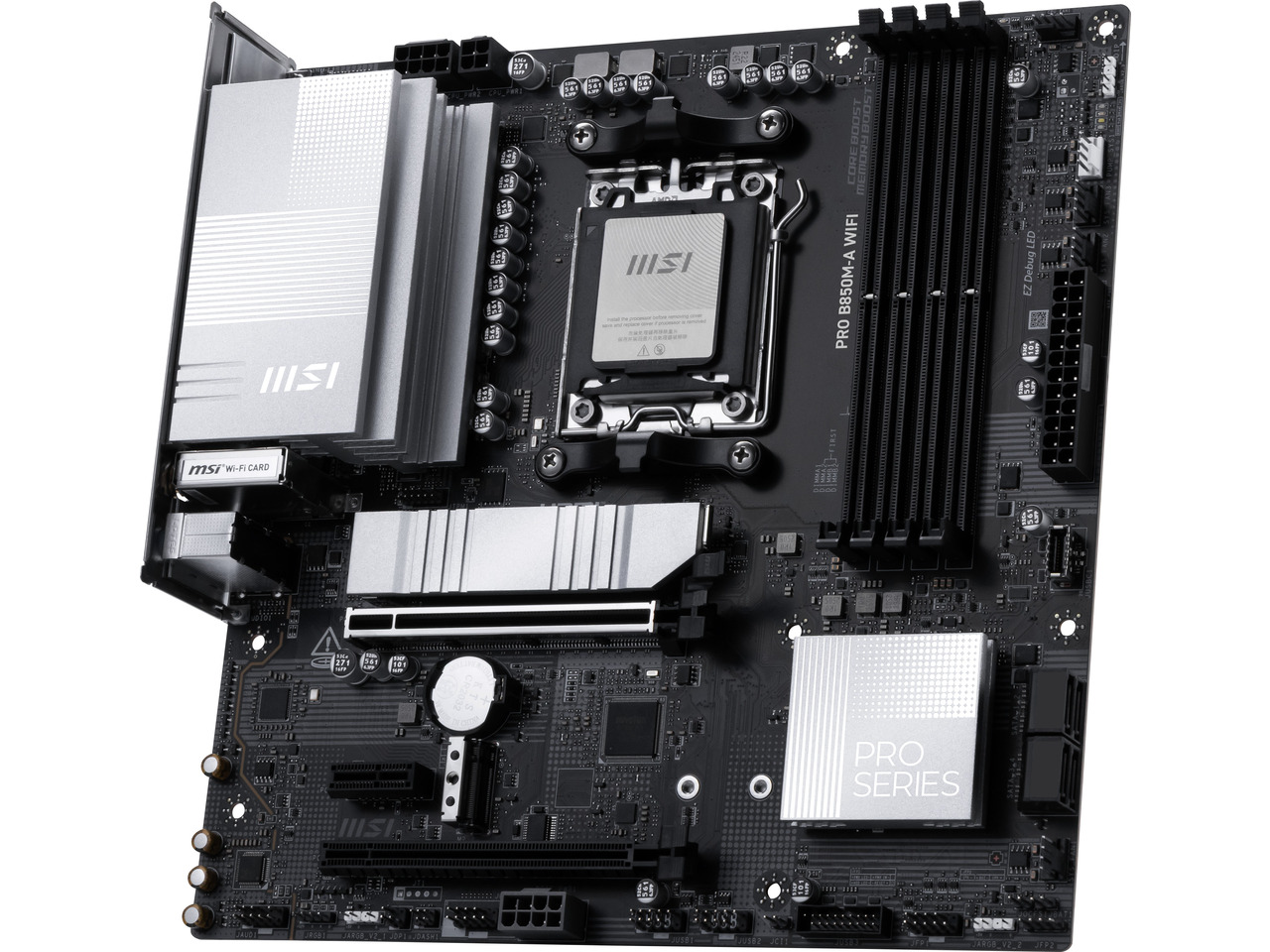 MSI PRO B850M-A WIFI AM5, Wi-F - Am5 Micro Atx Pcie 5.0 Motherboard avaliação e preço