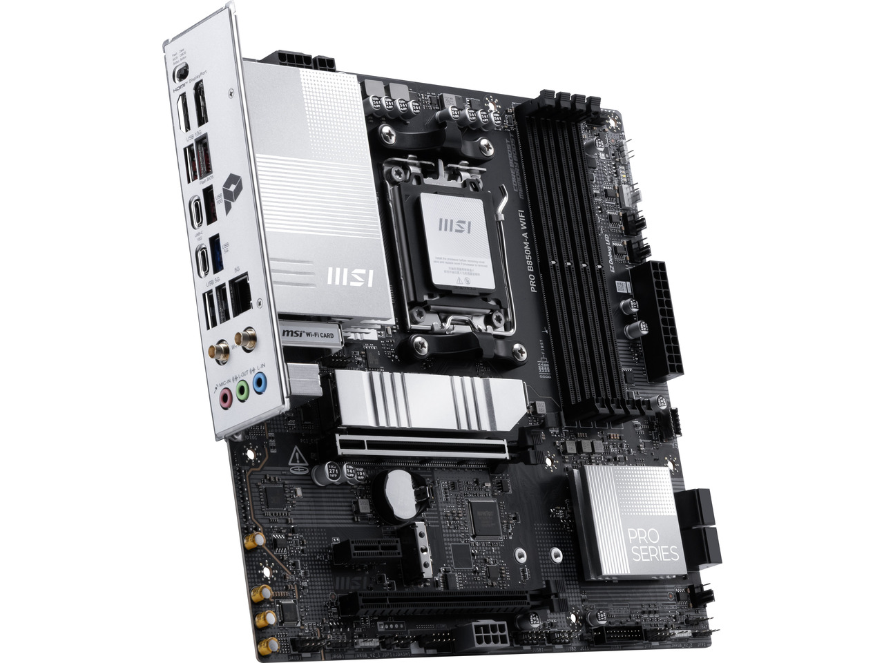 MSI PRO B850M-A WIFI AM5, Wi-F - Am5 Micro Atx Pcie 5.0 Motherboard avaliação e preço