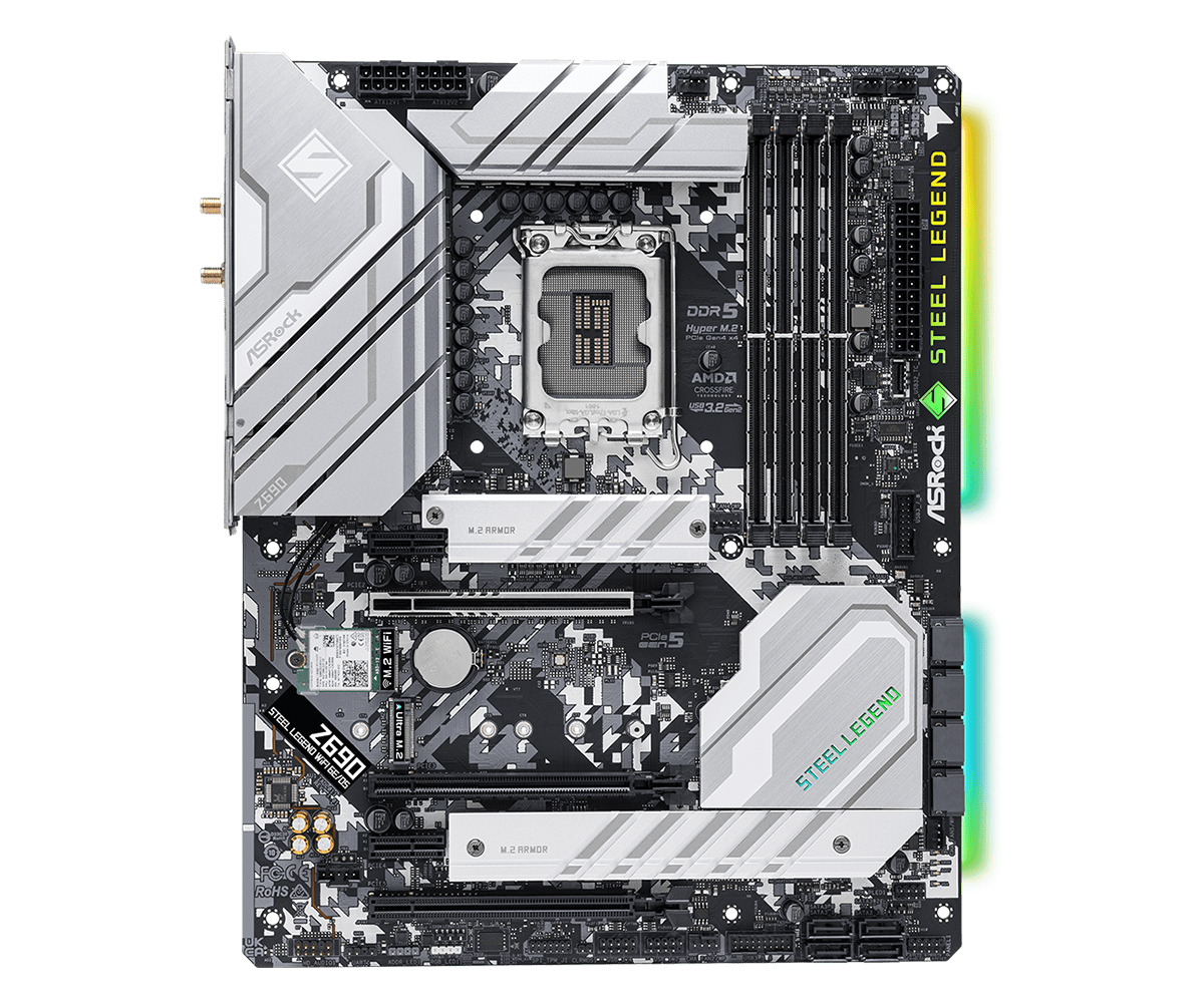 Placa-mãe ASROCK Z690 Steel Le - X870E Atx Motherboard avaliação e preço