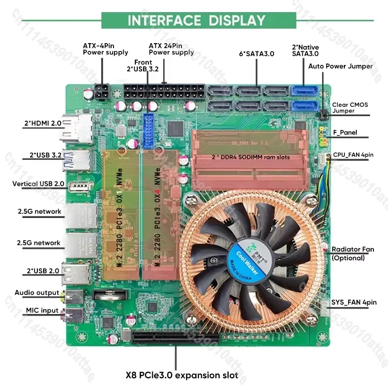 Compatível com a placa-mãe Min - Mini Itx Dual 2.5G Nas Motherboard avaliação e preço